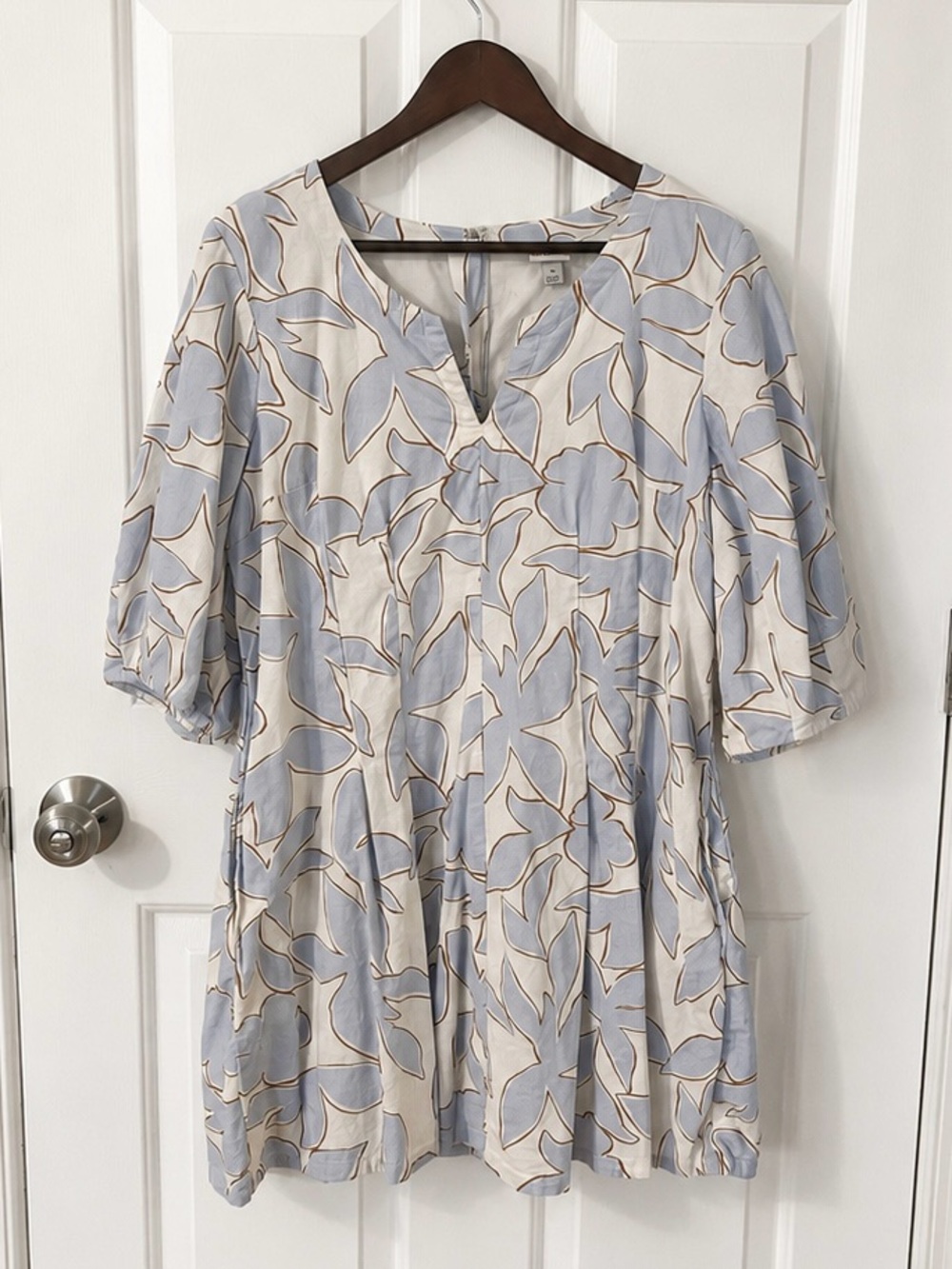 A New Day Floral Linen Blend Mini Dress – Size 12